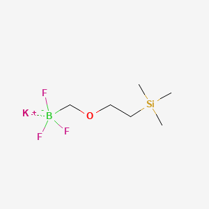 Potassium (2-trimethylsilyl)ethoxymethyl trifluoroborate chemical structure (CAS 1027642-28-9)