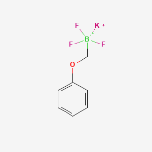 Potassium trifluoro(phenoxymethyl)borate chemical structure (CAS 1027642-30-3)