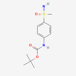 tert-Butyl (4-(S-methylsulfonimidoyl)phenyl)carbamate chemical structure (CAS 1027730-26-2)