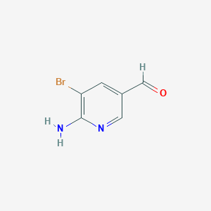 6-Amino-5-bromonicotinaldehyde chemical structure (CAS 1027785-21-2)