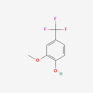 2-Methoxy-4-(trifluoromethyl)phenol chemical structure (CAS 1027888-79-4)