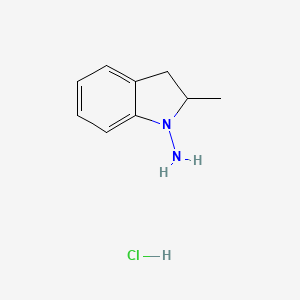 2-Methylindolin-1-amine xhydrochloride chemical structure (CAS 102789-79-7)