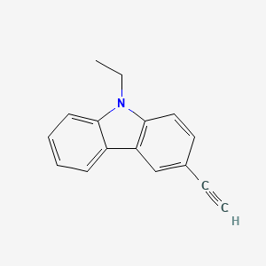 9-Ethyl-3-ethynyl-9H-carbazole chemical structure (CAS 102792-38-1)