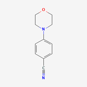 4-Morpholinobenzonitrile chemical structure (CAS 10282-31-2)