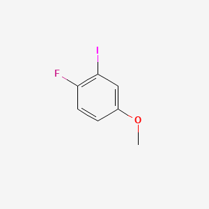 1-Fluoro-2-iodo-4-methoxybenzene chemical structure (CAS 1028263-94-6)
