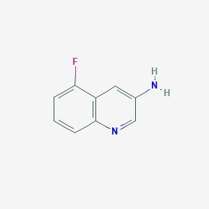 5-Fluoroquinolin-3-amine chemical structure (CAS 1028302-82-0)