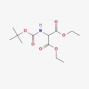 Diethyl 2-(tert-Butoxycarbonylamino)malonate chemical structure (CAS 102831-44-7)
