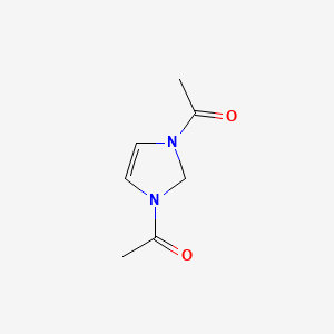 1,1'-(1H-Imidazole-1,3(2H)-diyl)bis(ethan-1-one) chemical structure (CAS 10284-52-3)