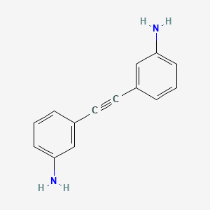 3,3'-(Ethyne-1,2-diyl)dianiline chemical structure (CAS 102852-93-7)