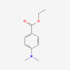 Ethyl 4-dimethylaminobenzoate chemical structure (CAS 10287-53-3)
