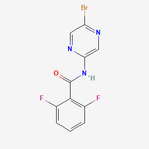 N-(5-Bromopyrazin-2-yl)-2,6-difluorobenzamide chemical structure (CAS 1028700-78-8)