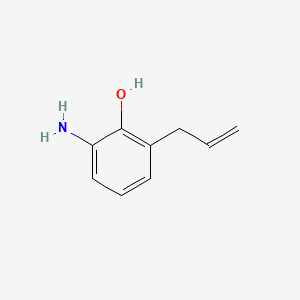 2-Allyl-6-aminophenol chemical structure (CAS 102878-28-4)