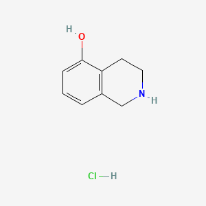 1,2,3,4-Tetrahydroisoquinolin-5-ol hydrochloride chemical structure (CAS 102879-34-5)