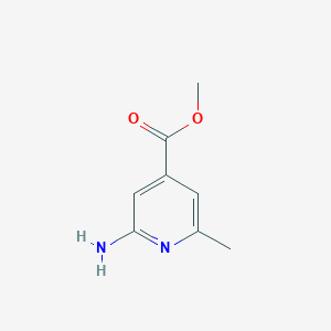 Methyl 2-amino-6-methylisonicotinate chemical structure (CAS 1029128-50-4)