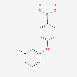 (4-(3-Fluorophenoxy)phenyl)boronic acid chemical structure (CAS 1029438-36-5)