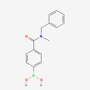 (4-(Benzyl(methyl)carbamoyl)phenyl)boronic acid chemical structure (CAS 1029439-41-5)