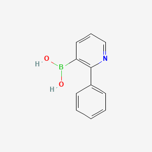 (2-Phenylpyridin-3-yl)boronic acid chemical structure (CAS 1029654-14-5)