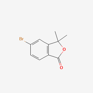 5-Bromo-3,3-dimethylisobenzofuran-1(3H)-one chemical structure (CAS 1029696-37-4)