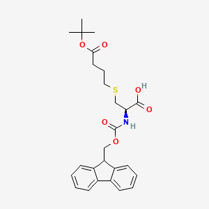 Fmoc-Cys(tert-butoxycarnylpropyl)-OH chemical structure (CAS 102971-73-3)
