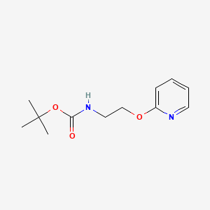 tert-Butyl (2-(pyridin-2-yloxy)ethyl)carbamate chemical structure (CAS 1029715-22-7)