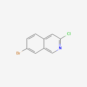 7-Bromo-3-chloroisoquinoline chemical structure (CAS 1029720-65-7)