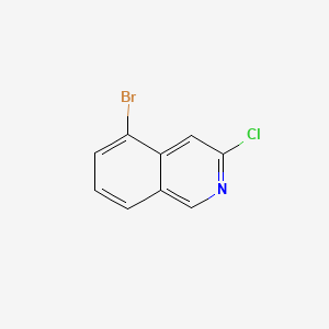 5-Bromo-3-chloroisoquinoline chemical structure (CAS 1029720-67-9)