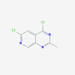 4,6-Dichloro-2-methylpyrido[3,4-d]pyrimidine chemical structure (CAS 1029720-75-9)