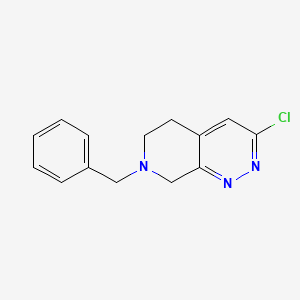 7-Benzyl-3-chloro-5,6,7,8-tetrahydropyrido[3,4-c]pyridazine chemical structure (CAS 1029721-26-3)