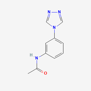 N-(3-(4H-1,2,4-Triazol-4-yl)phenyl)acetamide chemical structure (CAS 1029769-35-4)