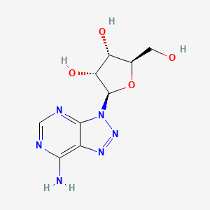 (2R,3R,4S,5R)-2-(7-Amino-3H-[1,2,3]triazolo[4,5-d]pyrimidin-3-yl)-5-(hydroxymethyl)tetrahydrofuran-3,4-diol chemical structure (CAS 10299-44-2)