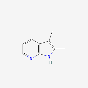 2,3-Dimethyl-1H-pyrrolo[2,3-b]pyridine chemical structure (CAS 10299-69-1)