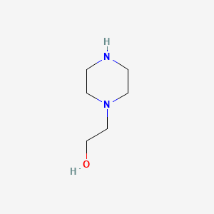N-(2-Hydroxyethyl)piperazine chemical structure (CAS 103-76-4)