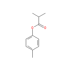p-Tolyl isobutyrate chemical structure (CAS 103-93-5)
