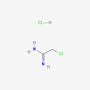 2-Chloroacetimidamide hydrochloride chemical structure (CAS 10300-69-3)
