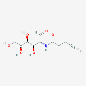 N-((2R,3R,4S,5R)-3,4,5,6-Tetrahydroxy-1-oxohexan-2-yl)pent-4-ynamide chemical structure (CAS 1030262-99-7)