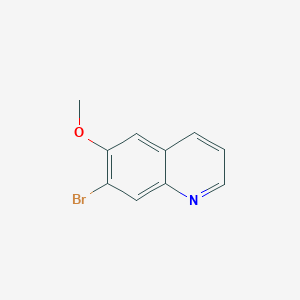 7-Bromo-6-methoxyquinoline chemical structure (CAS 103028-33-7)