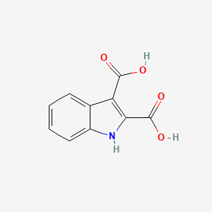 1H-Indole-2,3-dicarboxylic acid chemical structure (CAS 103030-09-7)