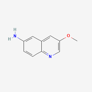 3-Methoxyquinolin-6-amine chemical structure (CAS 103037-93-0)