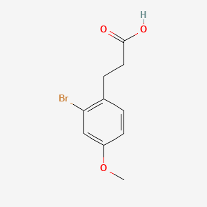 3-(2-Bromo-4-methoxyphenyl)propanoic acid chemical structure (CAS 103038-45-5)