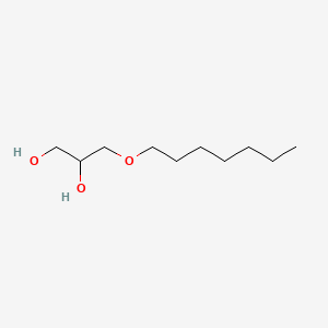 3-(Heptyloxy)propane-1,2-diol chemical structure (CAS 10305-39-2)