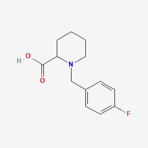 1-(4-Fluorobenzyl)piperidine-2-carboxylic acid chemical structure (CAS 1030610-75-3)