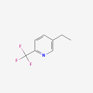 5-Ethyl-2-(trifluoromethyl)pyridine chemical structure (CAS 1030632-94-0)