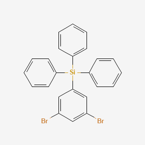 (3,5-Dibromophenyl)triphenylsilane chemical structure (CAS 1030856-97-3)