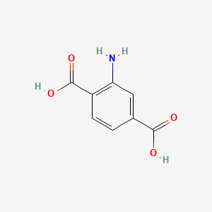 2-Aminoterephthalic acid chemical structure (CAS 10312-55-7)