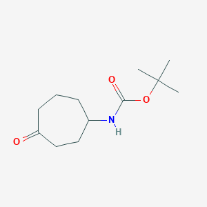 tert-Butyl (4-oxocycloheptyl)carbamate chemical structure (CAS 1031335-15-5)