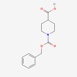 N-Cbz-4-Piperidinecarboxylic acid chemical structure (CAS 10314-98-4)