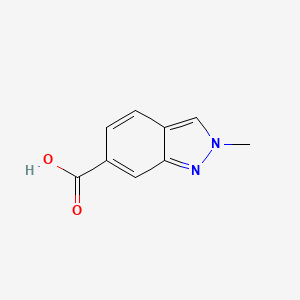 2-Methyl-2H-indazole-6-carboxylic acid chemical structure (CAS 1031417-46-5)