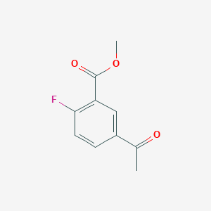 Methyl 5-acetyl-2-fluorobenzoate chemical structure (CAS 1031417-96-5)