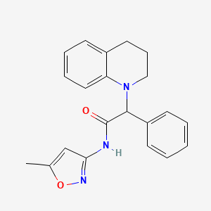 2-(3,4-Dihydroquinolin-1(2H)-yl)-N-(5-methylisoxazol-3-yl)-2-phenylacetamide chemical structure (CAS 1031496-06-6)