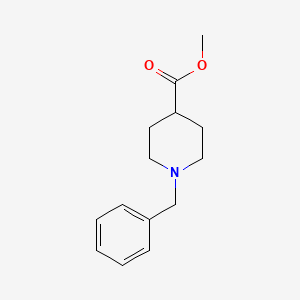 Methyl 1-benzylpiperidine-4-carboxylate chemical structure (CAS 10315-06-7)